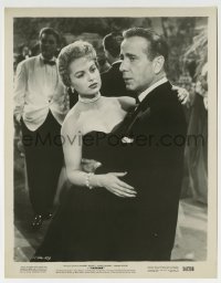 2a804 SABRINA 8x10.25 still 1954 Humphrey Bogart is distracted while dancing with Martha Hyer!