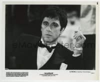 2a813 SCARFACE 8x10 still 1983 best portrait of Al Pacino as Tony Montana smoking, Brian De Palma