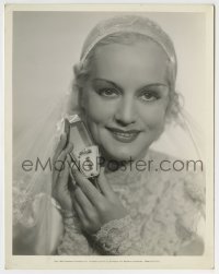 2a824 SHIRLEY GREY 8x10.25 still 1933 the new trend of engagement rings & wedding rings together!
