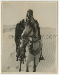 2a839 SON OF THE SHEIK 8x10 key book still 1926 wonderful close up of Rudolph Valentino on horse!