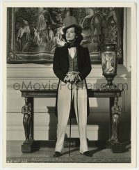 2a842 SONG TO REMEMBER 8.25x10 still 1945 portrait of Merle Oberon in trousers & top hat by Coburn!