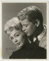 2a866 SUMMER PLACE 8.25x10 still 1959 best romantic close up of Sandra Dee & Troy Donahue!