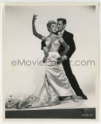 2a910 THREE FOR THE SHOW 8x10 still 1954 Marge & Gower Champion dancing & romancing by Lippman!