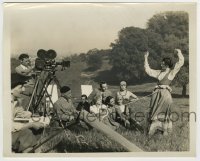 2a940 MARY THE BEAUTIFUL 8x10 still 1929 Lia Tora with her husband Julio De Moraes and film crew!