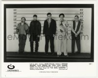 2a944 USUAL SUSPECTS 8x10 still 1995 Kevin Spacey, Baldwin, Byrne, Del Toro & Pollak in lineup!