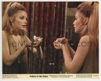 2a091 VALLEY OF THE DOLLS color 8x10 still 1967 c/u of sexy Sharon Tate taking more pills by mirror!