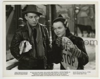2a969 WELCOME STRANGER 8x10.25 still 1947 c/u of Bing Crosby with young girl holding bus stop sign!