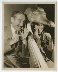 2a988 WORST WOMAN IN PARIS candid 8x10.25 still 1933 Adolphe Menjou & Benita Hume w/elaborate swan!