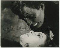 2a215 BLOOD DEMON English 8.25x10 still 1969 super c/u of monster Christopher Lee over Karin Dor!