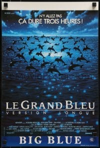 2b747 BIG BLUE Belgian 1988 Luc Besson's Le Grand Bleu, cool image of many dolphins!