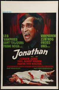2b791 JONATHAN Belgian 1970 completely different horror artwork of vampire and pretty victim!
