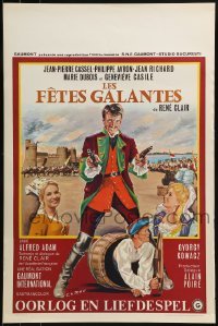 2b797 LACE WARS Belgian 1965 Rene Clair's Les fetes galantes, Rau art of Jean-Pierre Cassel!