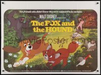 2b065 FOX & THE HOUND British quad 1981 2 friends who didn't know they were supposed to be enemies!
