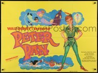 2b070 PETER PAN British quad R1970s Walt Disney animated cartoon fantasy classic!