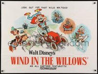 2b076 WIND IN THE WILLOWS British quad R1960s from Walt Disney's Wonderful World of Color!