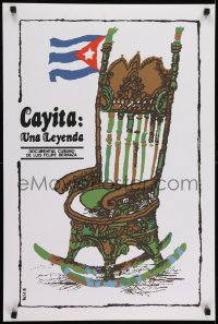 2b176 CAYITA: UNA LEYENDA Cuban R1990s Luis Felipe Bernaza, Bachs artwork of rocking chair!