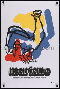 2b206 MARIANO Cuban R1990s cool colorful artwork of rooster, Marisol Trujillo documentary!