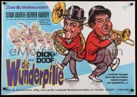 2b301 JITTERBUGS German 1965 wonderful artwork of Stan Laurel & Oliver Hardy by Heinz Bonne!