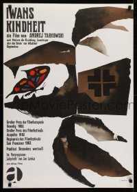 2b312 MY NAME IS IVAN German 1962 Andrei Tarkovsky's 1st feature film, Ivanovo detstvo, Lenica art!
