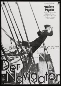2b313 NAVIGATOR German R1974 completely different image of Buster Keaton on ship by Hans Hillmann!