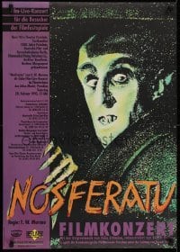 2b317 NOSFERATU German R1993 great completely different artwork of Max Schrek as the monster!