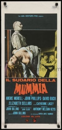 2b513 MUMMY'S SHROUD Italian locandina 1967 different image of monster carrying victim!