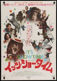 2b926 IT'S SHOWTIME Japanese 1976 Roddy McDowall, Flipper & Lassie, wacky animal images!