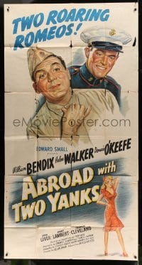2c594 ABROAD WITH 2 YANKS 3sh 1944 Marines William Bendix & Dennis O'Keefe lust after Helen Walker!