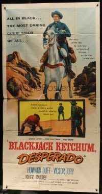 2c628 BLACKJACK KETCHUM DESPERADO 3sh 1956 Howard Duff, they couldn't outgun Blackjack Ketchum!
