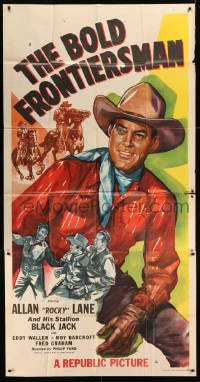 2c636 BOLD FRONTIERSMAN 3sh 1948 great full-length artwork of cowboy Allan Rocky Lane!