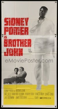 2c646 BROTHER JOHN 3sh 1971 great huge full-length image of angelic Sidney Poitier!
