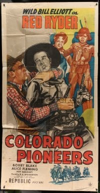 2c667 COLORADO PIONEERS 3sh 1945 Wild Bill Elliott as Red Ryder, Bobby Blake as Little Beaver!