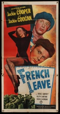 2c714 FRENCH LEAVE 3sh 1948 kid stars Jackie Cooper & Jackie Coogan all grown up and romancing!