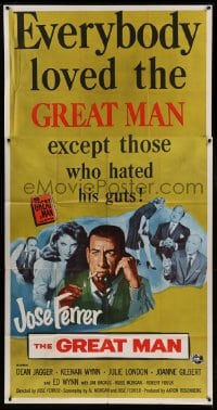 2c727 GREAT MAN 3sh 1957 Jose Ferrer exposes a great fake, with help from Julie London!