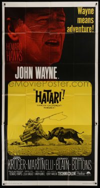 2c734 HATARI 3sh R1967 directed by Howard Hawks, great images of John Wayne in Africa!