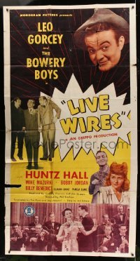 2c780 LIVE WIRES 3sh 1946 Leo Gorcey, Huntz Hall & Bowery Boys, wacky image!
