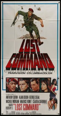2c786 LOST COMMAND 3sh 1966 Howard Terpning art of commando Anthony Quinn in Algeria!