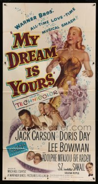 2c817 MY DREAM IS YOURS 3sh 1949 Jack Carson, Doris Day, Lee Bowman, Adolphe Menjou, Curtiz!