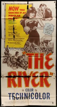 2c873 RIVER 3sh 1951 directed by Jean Renoir, sexy Nora Swinburne, written by Rumer Godden!
