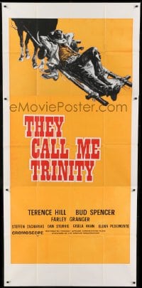 2c079 THEY CALL ME TRINITY South African 3sh 1971 Terence Hill, great spaghetti western art!