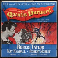 2c295 ADVENTURES OF QUENTIN DURWARD 6sh 1955 English hero Robert Taylor & pretty Kay Kendall!