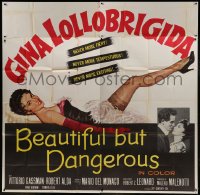 2c300 BEAUTIFUL BUT DANGEROUS 6sh 1957 wonderful full-length art of sexy Gina Lollobrigida!