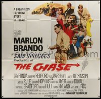 2c312 CHASE 6sh 1966 Marlon Brando, Jane Fonda, Robert Redford, directed by Arthur Penn!