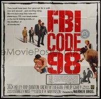 2c331 FBI CODE 98 6sh 1964 government agents in the middle of the deadliest of all manhunts!