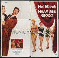 2c351 HEAR ME GOOD 6sh 1957 Hal March, Joe E. Ross, Merry Anders, Jean Willes, comedy!