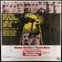 2c368 LAUGHING POLICEMAN int'l 6sh 1973 Walter Matthau, one of the most bizarre murder cases!