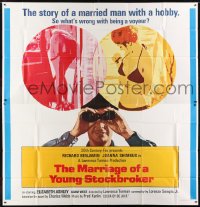 2c377 MARRIAGE OF A YOUNG STOCKBROKER int'l 6sh 1971 what's wrong w/Richard Benjamin being a voyeur!
