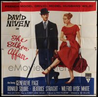 2c414 SILKEN AFFAIR 6sh 1956 David Niven is a model husband, sexy Genevieve Page is a French model!