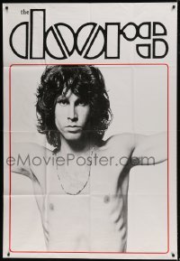 2c037 DOORS 41x60 English commercial poster 1990s classic image of barechested Jim Morrison!