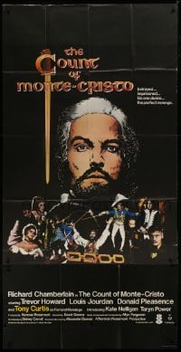 2c089 COUNT OF MONTE CRISTO English 3sh 1976 cool art of Richard Chamberlain in title role!